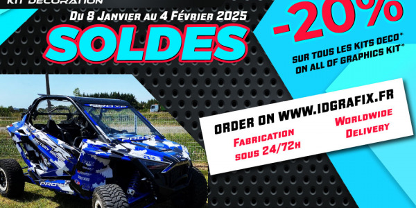 SOLDES hiver 2025 - remise de 20% sur toutes la boutique de sticker IDgrafix