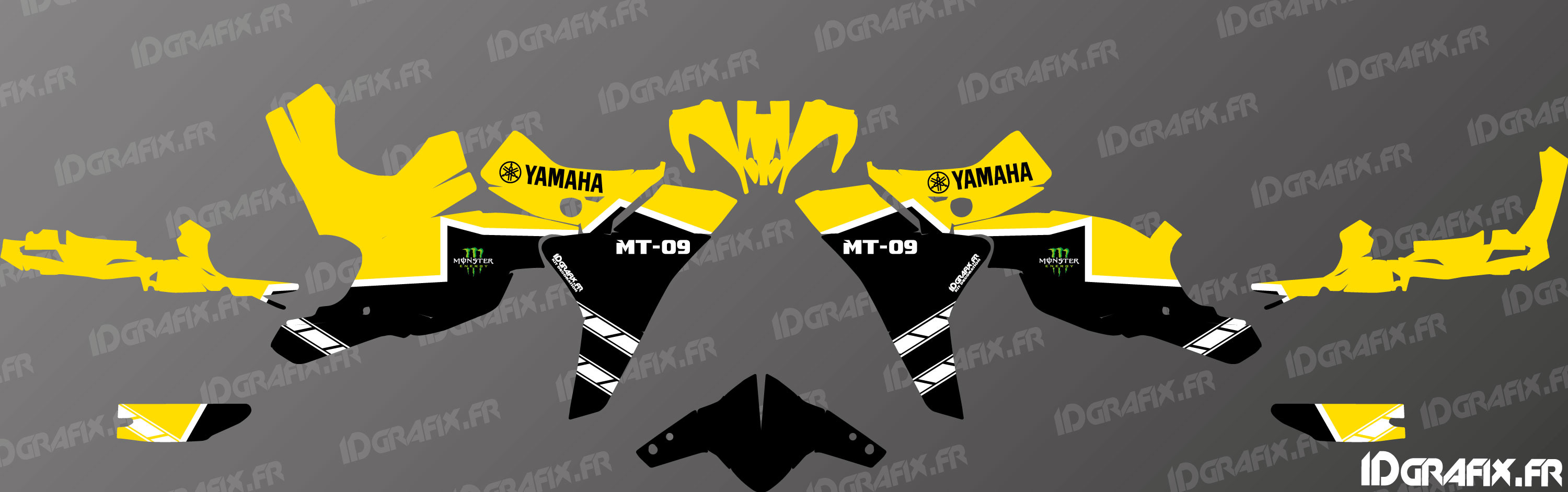 Transformez votre Yamaha MT-09 Tracer 2024 avec les kits déco IDGrafix !