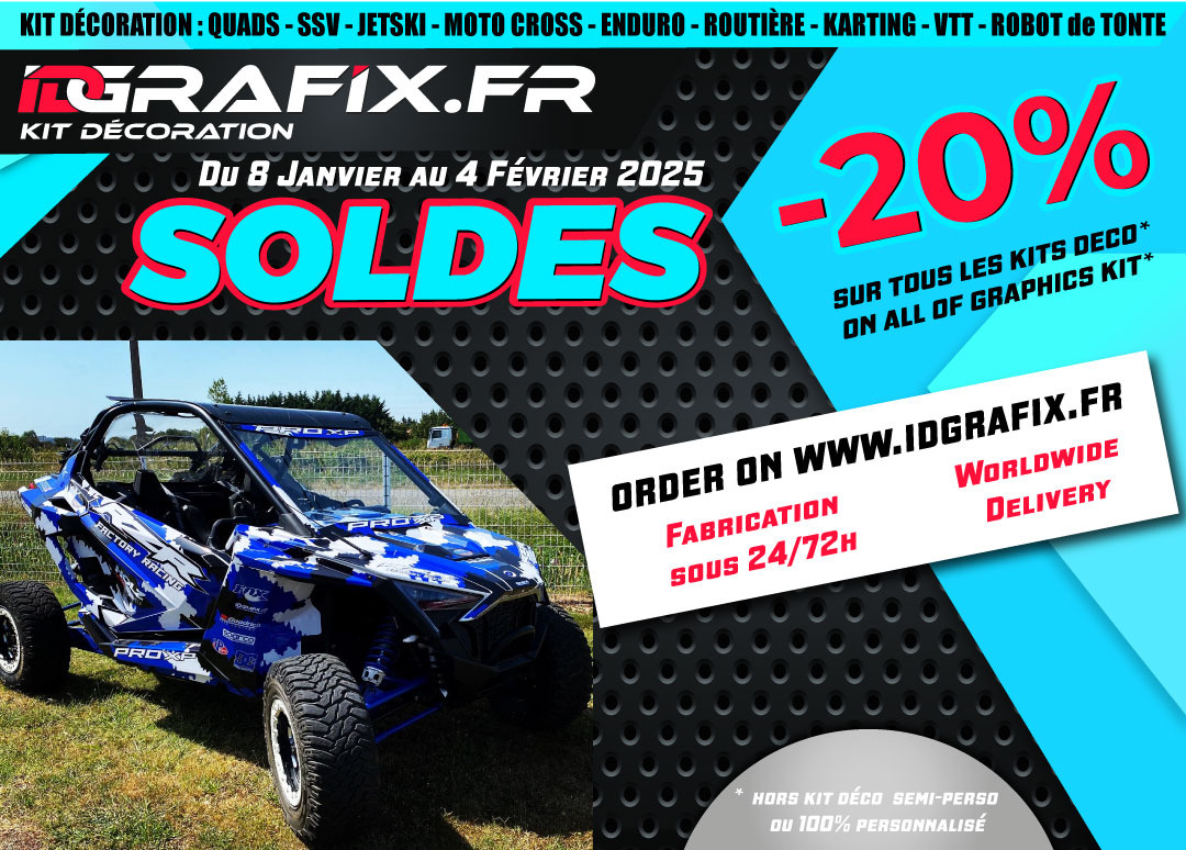 SOLDES hiver 2025 - remise de 20% sur toutes la boutique de sticker IDgrafix